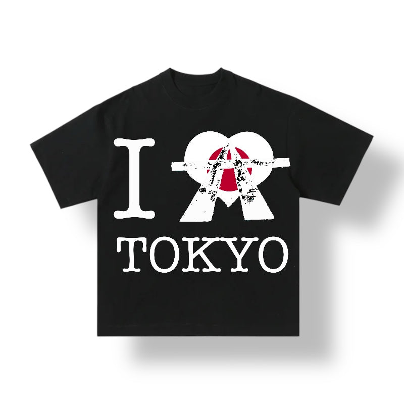 I <3 TOKYO FLAG TEE (BLACK)