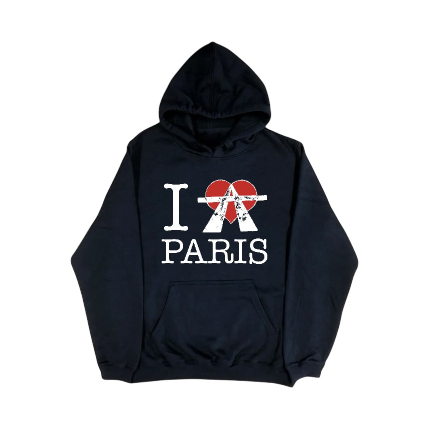 I <3 PARIS HOODIE (BLACK)