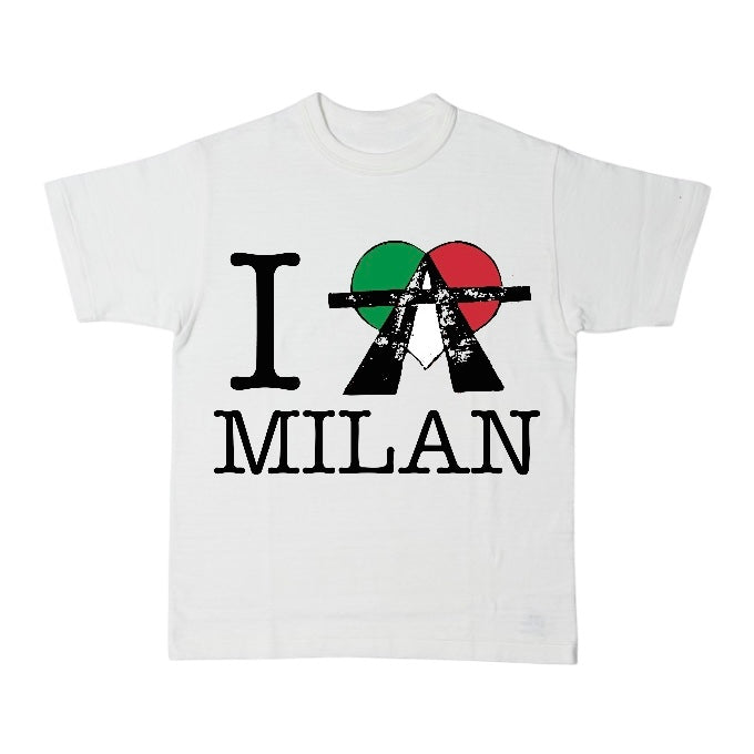 I <3 MILAN FLAG TEE (WHITE)