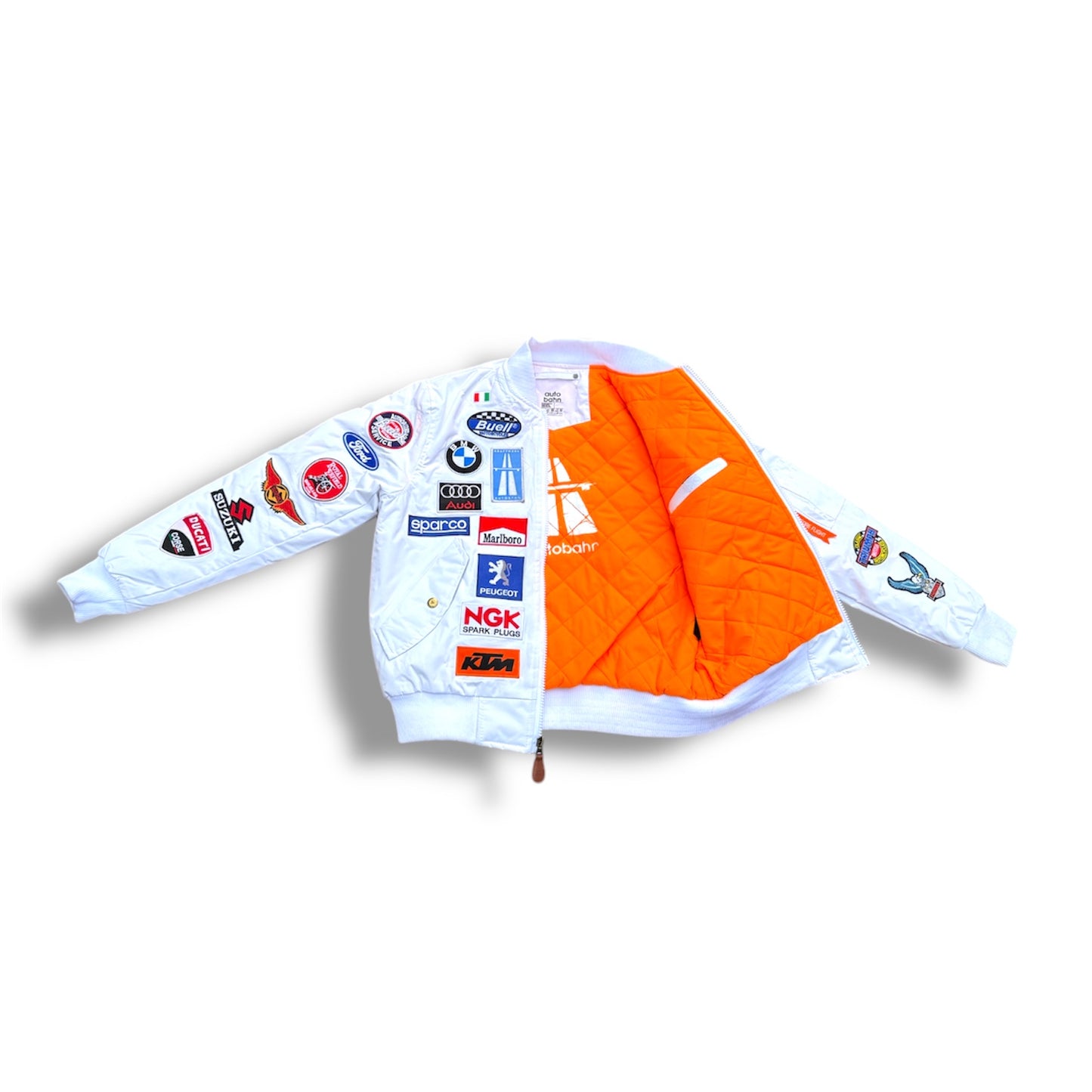 PATCHWORK BOMBER (WHITE)