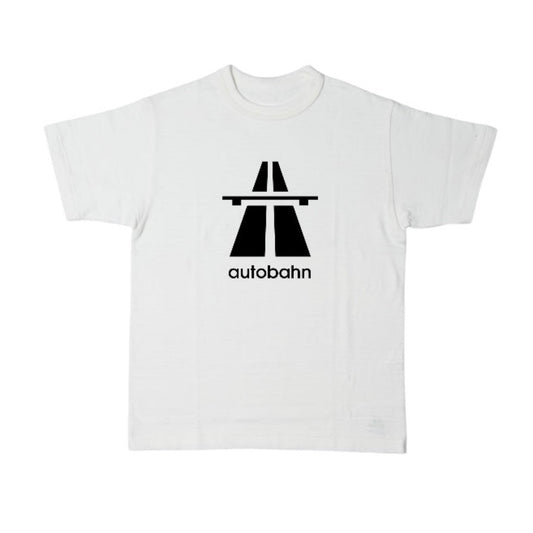 Autobahn White Classic Logo Tee